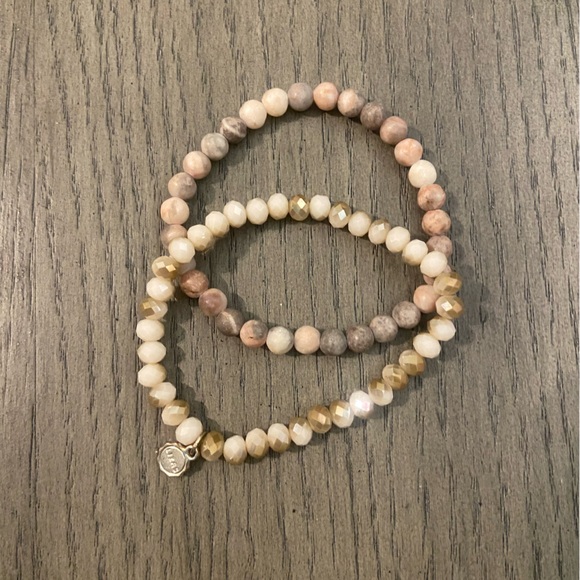 Pink and Gold Lizas Bracelets - Picture 1 of 3